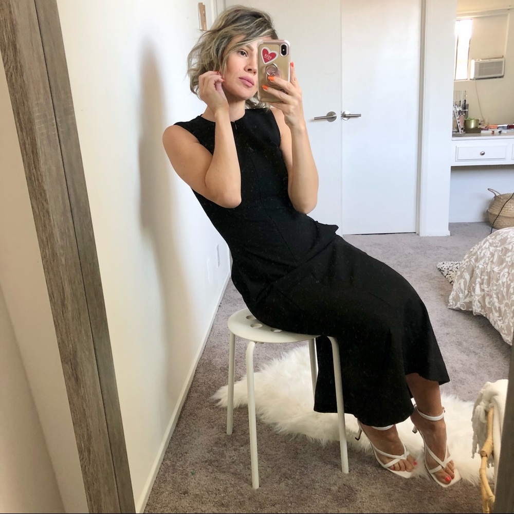 COS Long Sleeveless Zip Front Dress